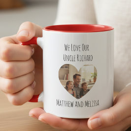 Caneca Uncle Photo Heart Mug