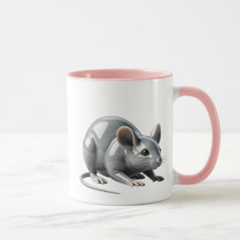 Caneca Une petite souris cherche discrètement son repas.