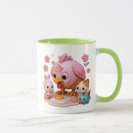 Caneca Une poule casse son oeuf