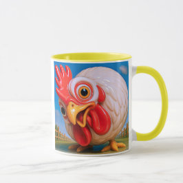 Caneca Une poule curieuse
