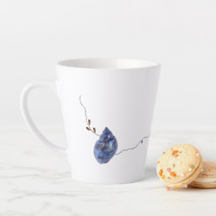 Caneca única azul de Natal japonês Kintsugi