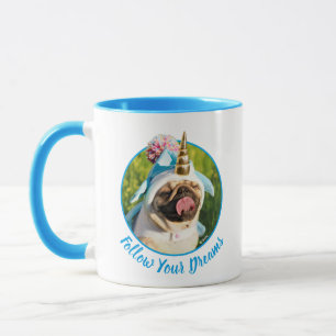 Caneca Unicorn Pug