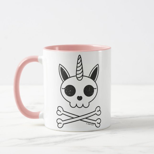 Caneca Unicórnio Crânio e Crossbones (Esquerda)
