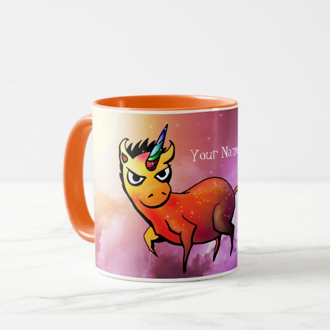 Caneca Unicórnio Inter-Galáctico personalizado da (Frente Esquerda)