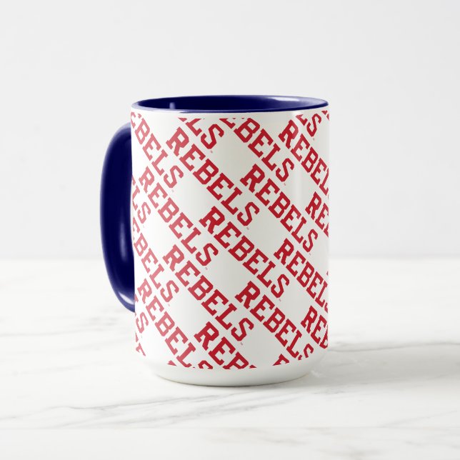 Caneca Universidade do Mississippi | Observações (Frente Esquerda)
