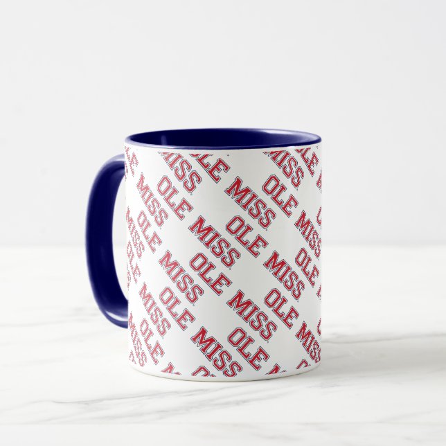 Caneca Universidade do Mississippi | Ole Miss Wordmark (Frente Esquerda)