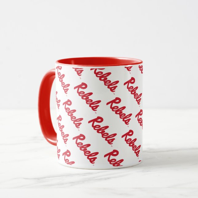 Caneca Universidade do Mississippi | Script Rebels (Frente Esquerda)