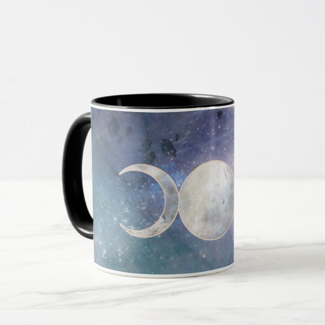 Caneca Universo Celestial Tripla Lua Goddess Moonstone (Frente Esquerda)