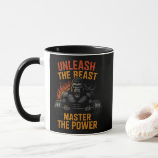 Caneca Unleash the Beast – Bodybuilding Power Muscle Gift