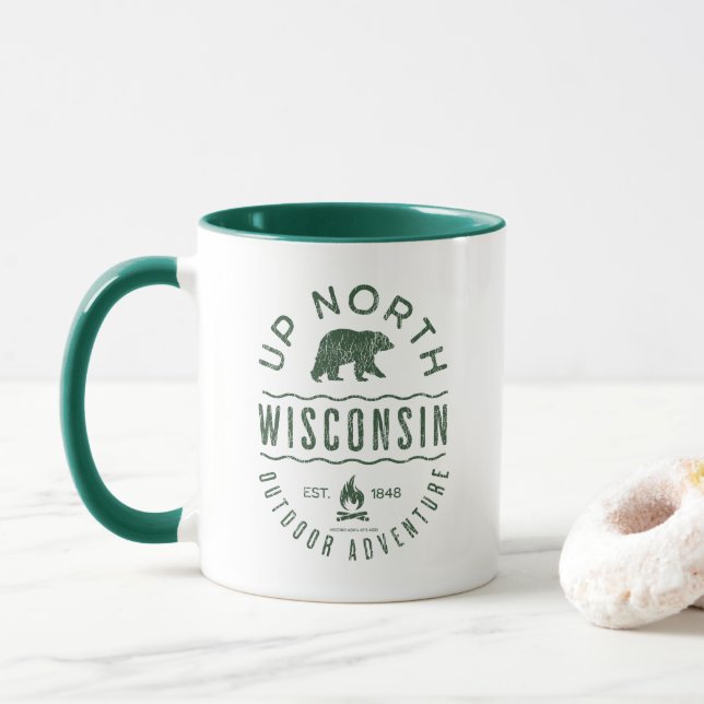 Caneca Up North Wisconsin (Com Donut)