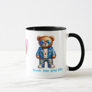 Caneca Urse Ela e Morra Livro Namorado Urso de Pelúcia