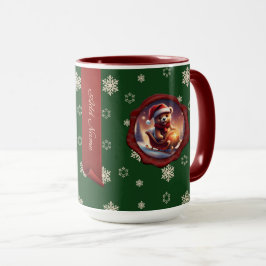 Caneca Ursinho de Natal - Leigh Personificado Banner Verd