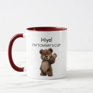 Caneca Urso Bonito Acenando