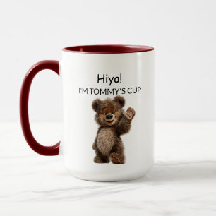Caneca Urso Bonito Acenando