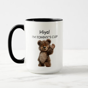 Caneca Urso Bonito Acenando