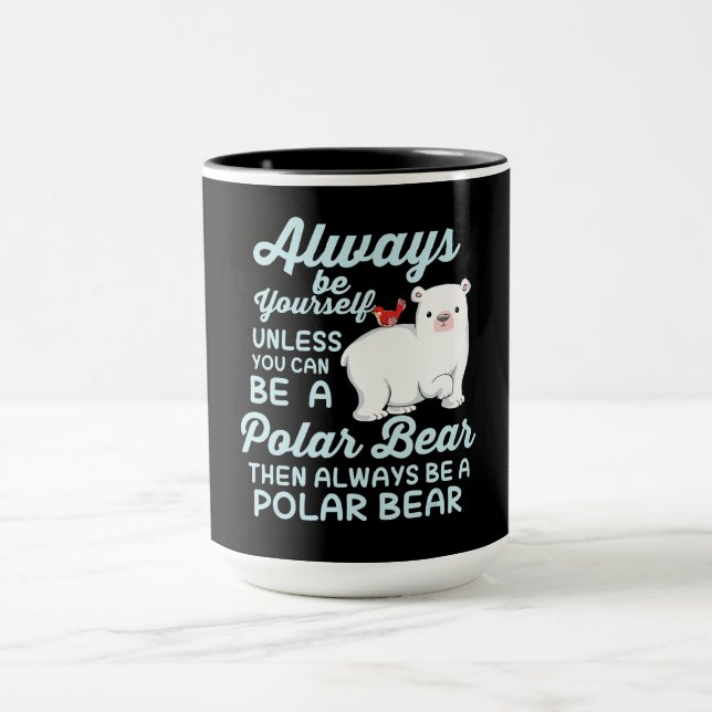 Caneca Urso De Gelo Gelado Um Urso Polar (Centro)