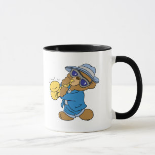 Caneca Urso de Jazz Blues de Saxofone