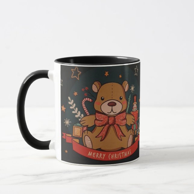 Caneca urso de natal (Esquerda)
