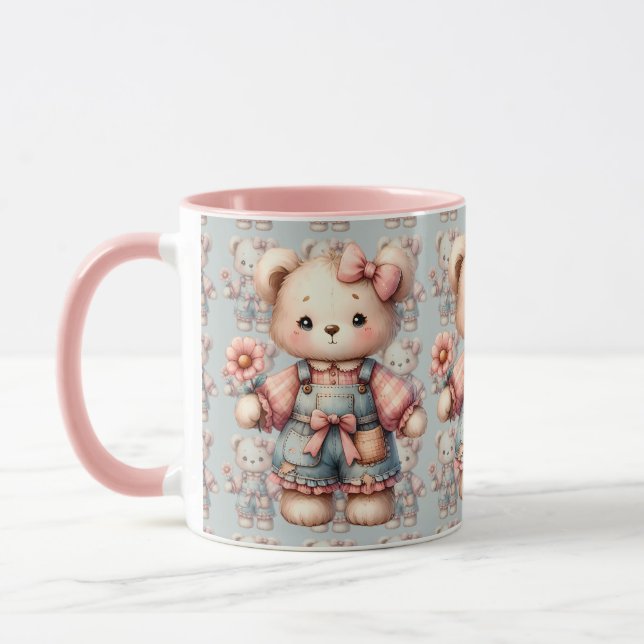 Caneca Urso de Pastel, Segurando Sobremesas para Vestir F (Esquerda)