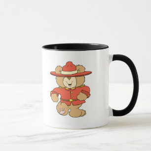 Caneca Urso Mountie Canadense