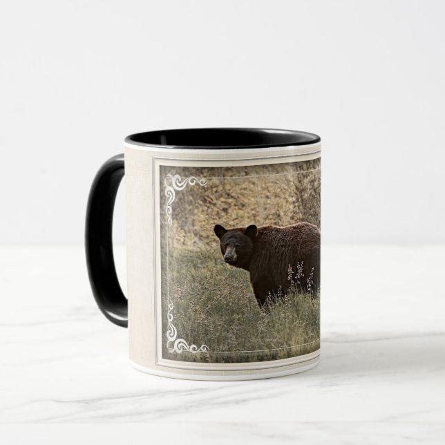 Caneca Urso Negro - Beleza (Frente Esquerda)