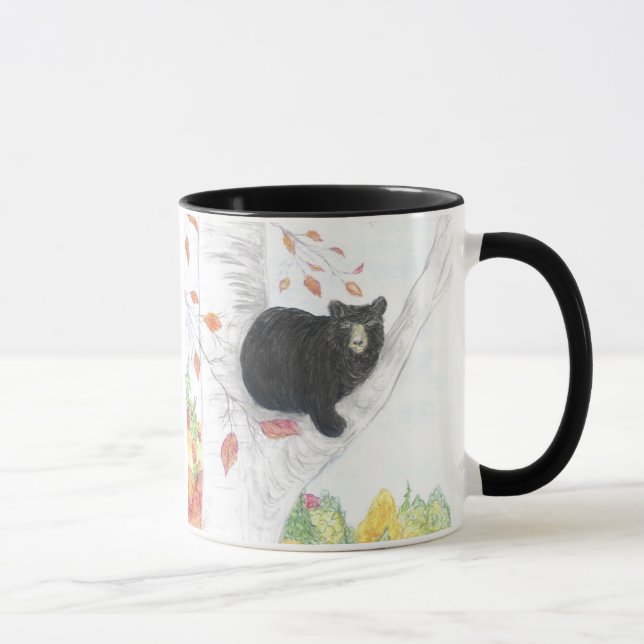 Caneca Urso Negro em uma Árvore Berch (Direita)