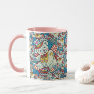 CANECA URSO PATRIÓTICO, CARNE DE BARCO E DE PATCHWORK