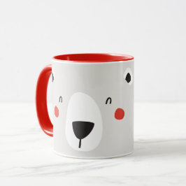Caneca Urso polar bonito personalizou crianças