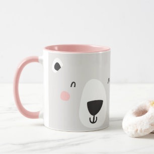 Caneca Urso polar bonito personalizou crianças