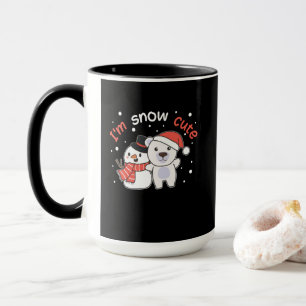 Caneca Urso Polar, sou um Soldado de Neve Cute Snowman