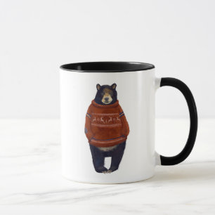 Caneca Urso vermelho da camisola da rena