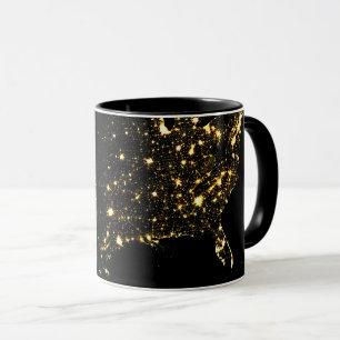 Caneca USA City Lights at Night