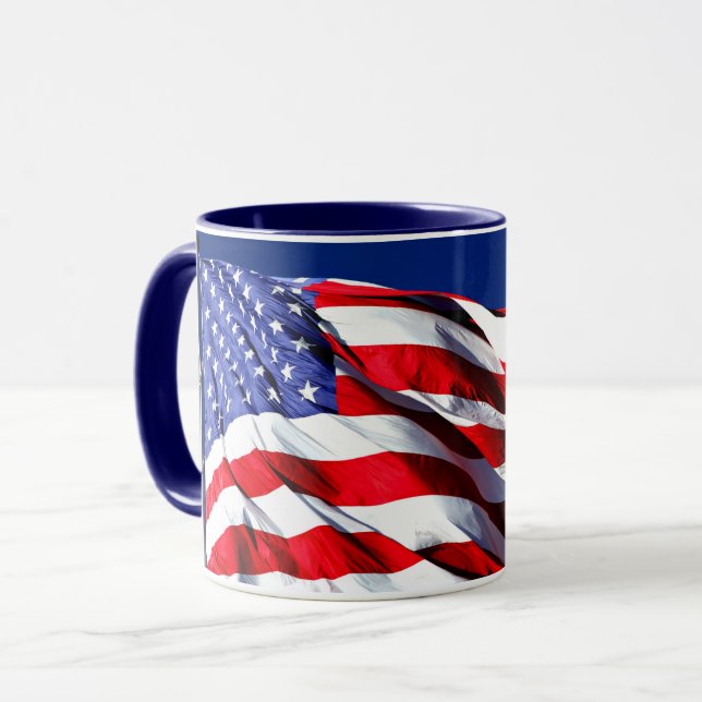 Caneca USA Flag Coffee Mug (Frente Esquerda)