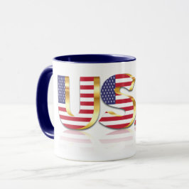 Caneca USA Flag Mug Estados Unidos da América