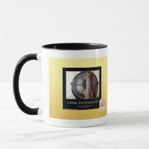 Caneca Usando a tecnologia