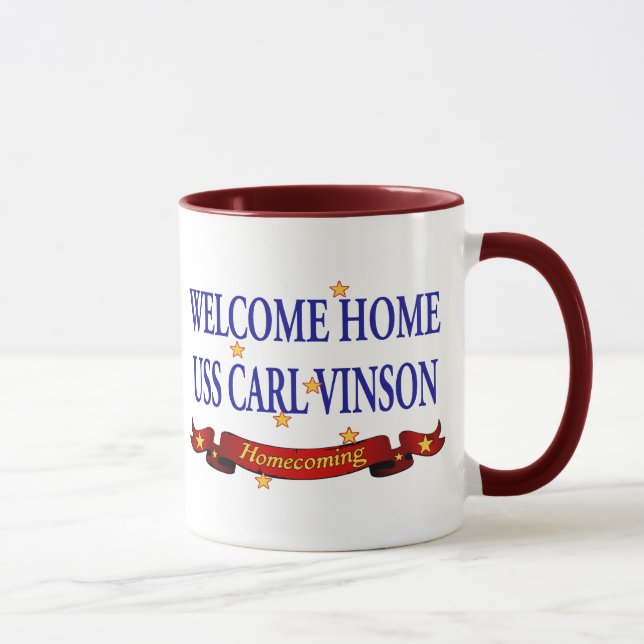 Caneca USS Carl Vinson Home bem-vindo (Direita)
