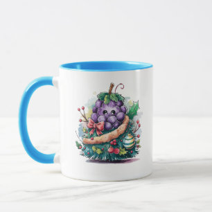Caneca uva de Natal
