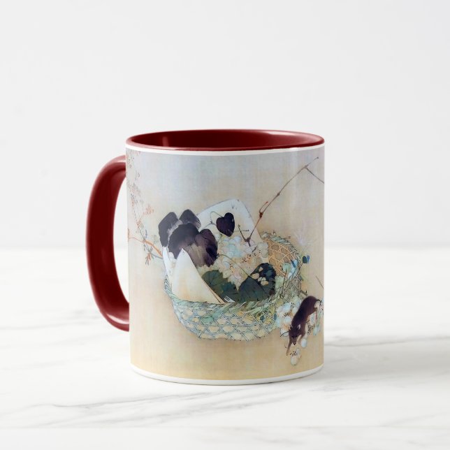 Caneca Uvas e Ratos, Watanabe Seitei (Frente Esquerda)