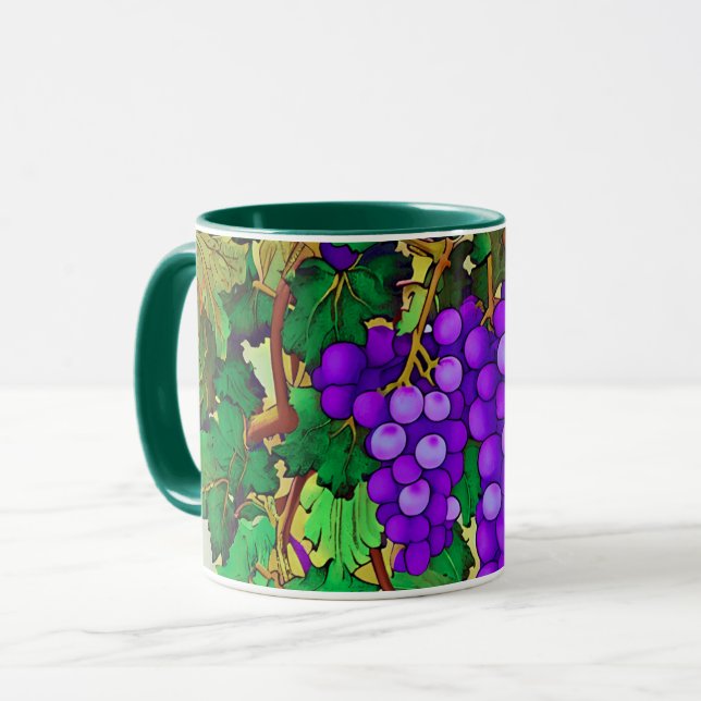 Caneca Uvas roxas na Uva (Frente Esquerda)