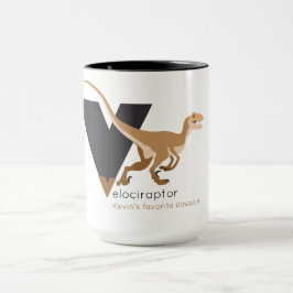 Caneca V como Velociraptor Mug