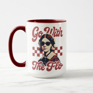 Caneca Vá Com O Flo Retro Florence Nightingale Enfermeira