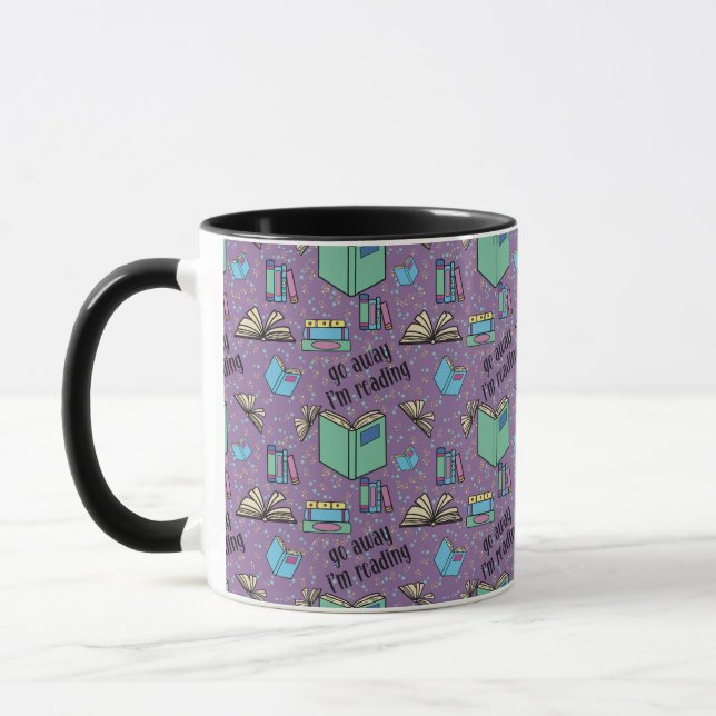 Caneca Vá embora, estou lendo cochilo café (Esquerda)