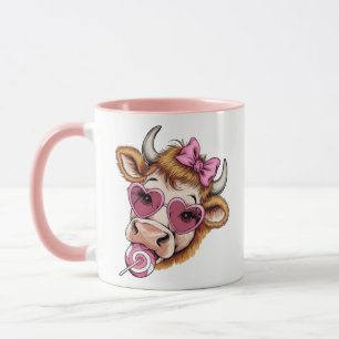 Caneca Vaca das Terras Altas do Vale Coquette Dia dos Nam