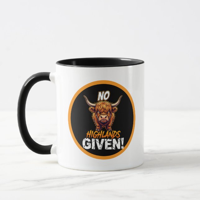 Caneca Vaca das Terras Altas Nenhuma das Terras Altas Foi (Esquerda)