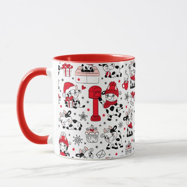Caneca Vaca de Natal Fofa Touro (Esquerda)