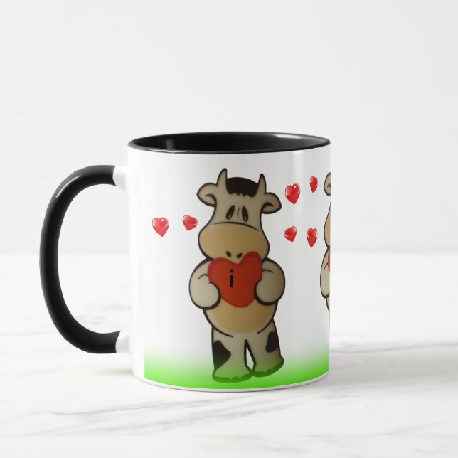 Caneca Vaca Eu amo você  (Esquerda)