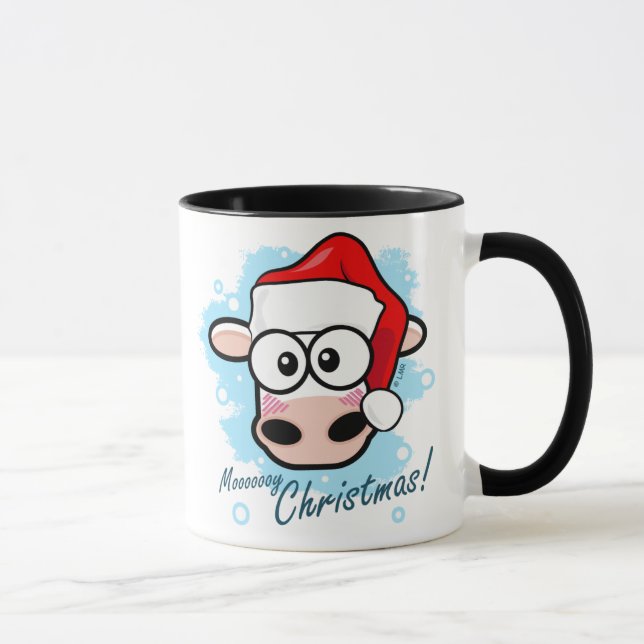 Caneca Vaca festiva do Natal de Mooooooy (Direita)