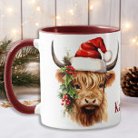 Caneca Vaca festiva Vaca Vaca Festiva Natal<br><div class="desc">Procurando o presente ou decoração de Natal perfeito que trará o calor confortável do campo para sua casa este inverno? Não vejam mais que a nossa coleção de temas de vacas da Highland! Apresentando lindos e adoráveis vitelos de terras altas, esta coleção é perfeita para amantes de vacas e para...</div>