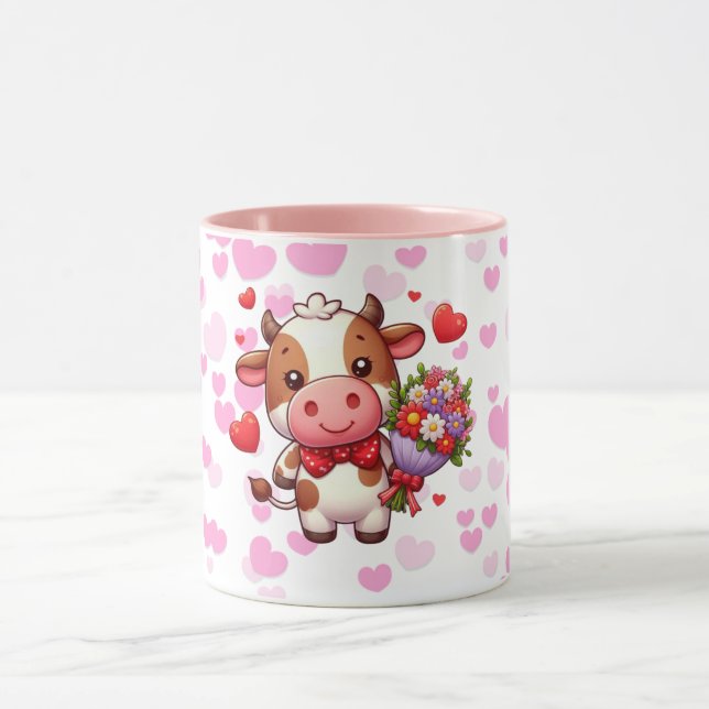 Caneca Vaca fofa do dia dos namorados (Centro)