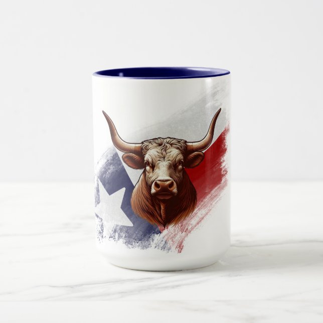 Caneca Vaca longhorn do Texas (Centro)